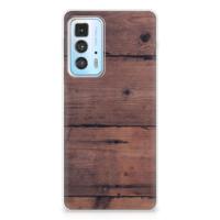 Motorola Edge 20 Pro | Bumper Hoesje | Old Wood - thumbnail