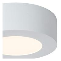 Lucide BRICE-LED - Plafonnière Badkamer - Ø 11,7 cm - LED Dimb. - 1x8W 3000K - IP44 - Wit - thumbnail