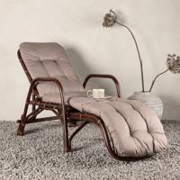 Nohr Ligbed 'Albany' Rotan, kleur Walnoot - thumbnail