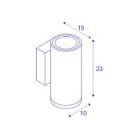 SLV WandlampEnola Round Up & Down M - 1003425 - thumbnail