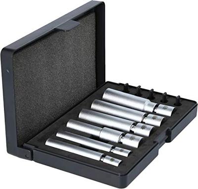 KS Tools 500.7325 1/4 + 3/8 speciale gloei- en bougiestekkerset met scharnier, 11-delig