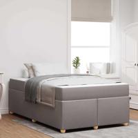 Bedframe met matras Taupe 120 x 190 cm Stof - thumbnail