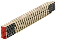 Sola vouwmeter hout 2mtr/10-ledig hc2/10 naturel, klasse 3 (contactmeter) - 53010501 - thumbnail