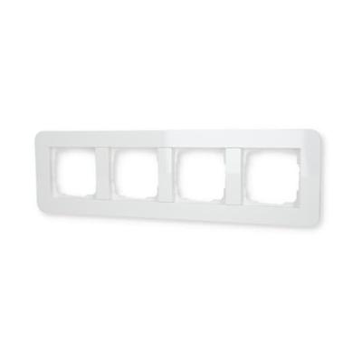 Gira afdekraam 4 voudig E3 RAL9010 wit 0214410