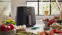 Philips HD9280/70 Airfryer XL 6.2L 2000W Zwart/Zilver - thumbnail