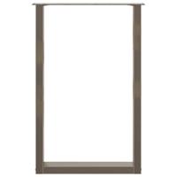 Bartafelpoten 2 st U-vormig 60x(90-91) cm staal naturel - thumbnail