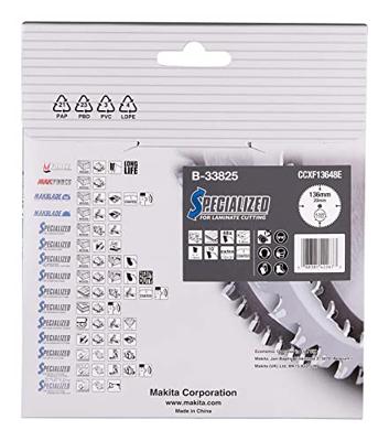 Makita Cirkelzaagblad voor Laminaat | Specialized | Ø 136mm Asgat 20mm 48T - B-33825 - thumbnail