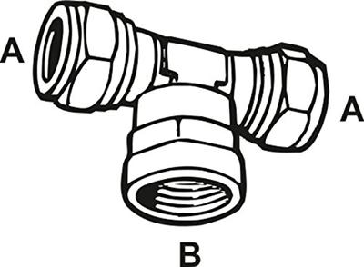 Cornat Knelkoppeling/Ms T-Stuk 18X1/2X18Mm - TEC583695