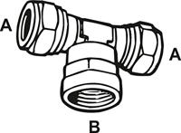 Cornat Knelkoppeling/Ms T-Stuk 18X1/2X18Mm - TEC583695 - thumbnail