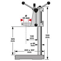 Wolfcraft Boorstandaard Werkhoogte (max.): 305 mm - thumbnail