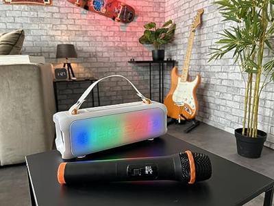 N-Gear Blazooka 703W - Draagbare Bluetooth Speaker - Met Microfoon & Verlichting - Wit N-Gear Blazooka 703W - Draagbare Bluetooth Speaker - Met Microfoon & Verlichting - Wit