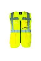 Korntex KX802 Executive Multifunctional Safety Vest Berlin - Signal Yellow - XL - thumbnail
