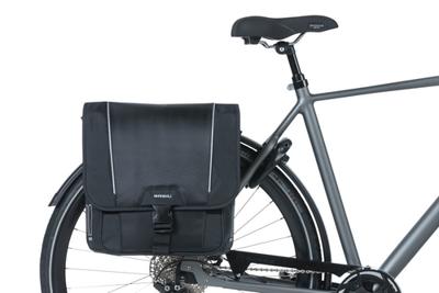 Dubbele fietstas Basil Sport Design 32 liter 35 x 15 x 43 cm - zwart - thumbnail