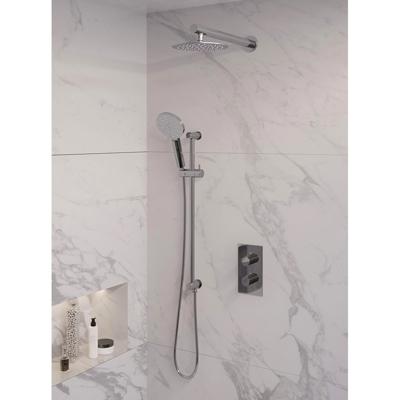 Chrome Edition thermostatische regendouche set 43 met 20 cm douchekop en 3-standen handdouche