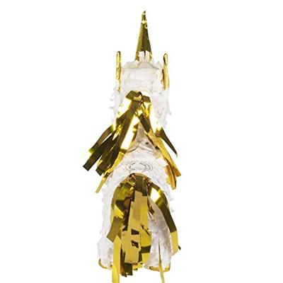 Minipiñata Unicorn Wit/Goud (21x17cm)