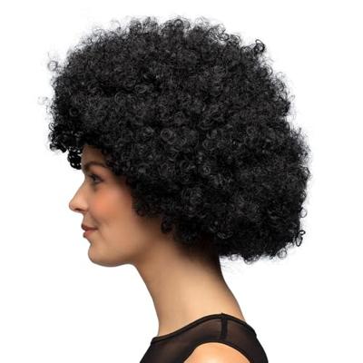 Pruik Afro zwart