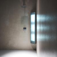 Sunshower Combi Organic Grey - Opbouw (hoek) - Infrarood + Uv - 30 x 145 x 20 cm - Organisch Grijs - thumbnail