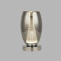 Searchlight Modern tafellampjeCyclone chroom met smoke glas - EU97293-1SM - thumbnail