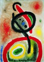 Kunstdruk Joan Miro - Femme III 80x60cm - thumbnail