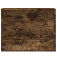 Opbergbox 60x42x46 cm bewerkt hout gerookt eikenkleurig - thumbnail