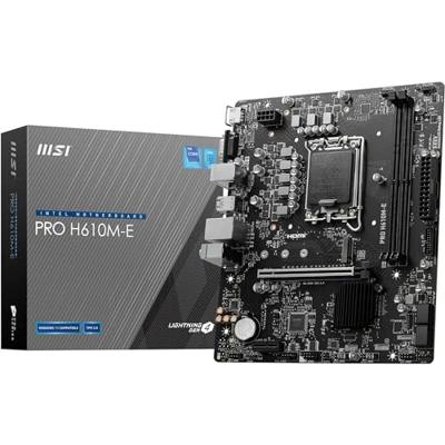 Moederbord MSI PRO H610M-E INTEL H610 LGA 1700 - thumbnail