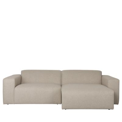 Zuiver Milka 3-zits bank rechts Cappuccino