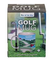Golf mok met golfclub en bal - thumbnail
