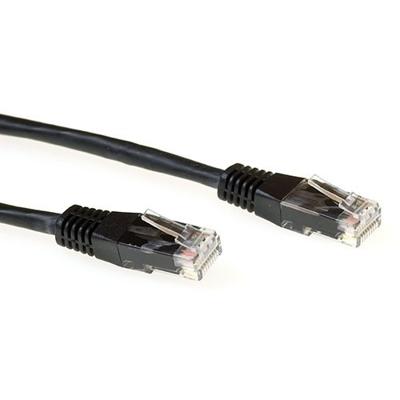 ACT IB3500 LSZH U/UTP CAT6A Patchkabel Zwart - 50 cm
