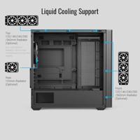 Aerocool D301A V2 zwart/hout - thumbnail