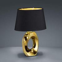 Trio Design tafellampTaba goud met zwarte lampenkap - R50511079 - thumbnail