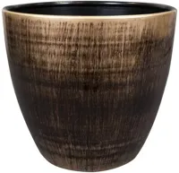 TS Collection bloempot alisa kunststof, metaal 38x35cm goud - thumbnail