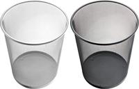 Helit the circle network H2518595 Prullenbak 15 l (Ø x h) 265 mm x 280 mm Metaal Zwart 1 stuk(s) - thumbnail