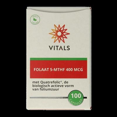 Vitals Folaat 5-MTHF 400 mcg 100 Capsules Vitals Folaat 5-MTHF 400 mcg 100 Capsules