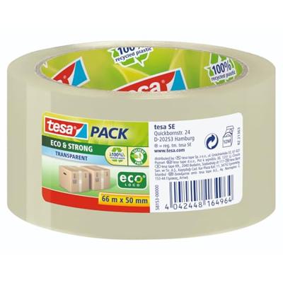 Tesapack eco & strong ecoLogo, ft 50 mm x 66 m, PP, transparant