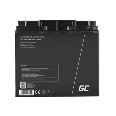 Green Cell Green Cell - USV-Akku - 1 x Batterie - Sealed Lead Acid (SLA) Loodaccu 12 V 18 Ah Loodgel (b x h x d) 181 x 167 x 77 mm M5-schroefaansluiting