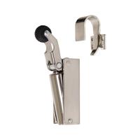 Dictator deuropvanger 1100 met lage haak 1011 vernikkeld - thumbnail