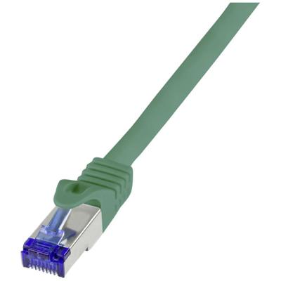 LogiLink C6A085S RJ45 CAT 6A S/FTP 7.50 m Groen 1 stuk(s) LogiLink C6A085S RJ45 CAT 6A S/FTP 7.50 m Groen 1 stuk(s)