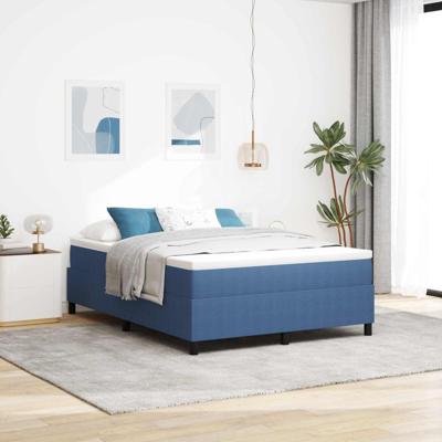 Platform bedframe Blauw 140 x 190 cm Stof