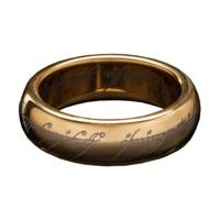 Lord of the Rings Tungsten Ring The One Ring (gold plated) Size 8 - thumbnail