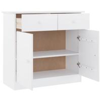 Dressoir ALTA 77x35x73 cm massief grenenhout wit - thumbnail