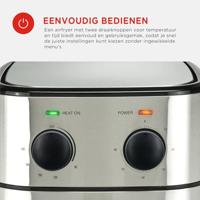 Bourgini Classic Health Fryer 4L 1500W RVS/Zwart - thumbnail