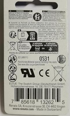 Renata Knoopcel CR2325 3 V 1 stuk(s) 190 mAh Lithium CR2325 Renata Knoopcel CR2325 3 V 1 stuk(s) 190 mAh Lithium CR2325