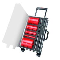 Carat Diamantboorset baksteen & kalkzandsteen Ø32-52-82-112-132mm + adapters in aluminium transportkoffer - HTESET0000 - thumbnail