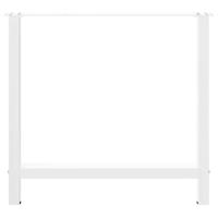 Salontafelpoten 2 st 80x(72-73) cm staal wit - thumbnail