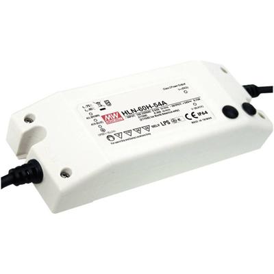MEAN WELL HLN-60H-24A LED-driver, LED-transformator Constante spanning, Constante stroomsterkte 60 W 2.5 A 14.4 - 24 V/DC Dimbaar, PFC-schakeling, MEAN WELL HLN-60H-24A LED-driver, LED-transformator Constante spanning, Constante stroomsterkte 60 W 2.5 A 14.4 - 24 V/DC Dimbaar, PFC-schakeling,