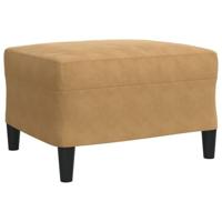 4-delige Loungeset met kussens en bolsters fluweel bruin - thumbnail