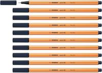 Fineliner stabilo point 88/98 f payne's grijs | 10 stuks - thumbnail