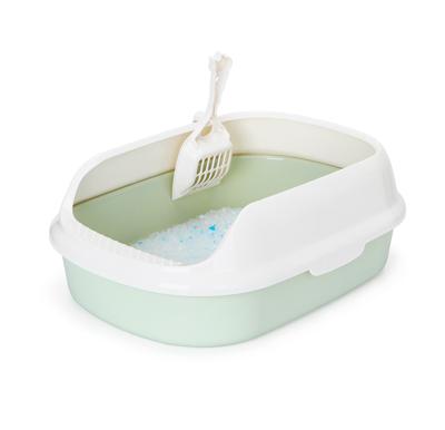 Nobleza Kattenbak met schepje - Open - Maat S - 40x29,5x13,5 cm - Groen