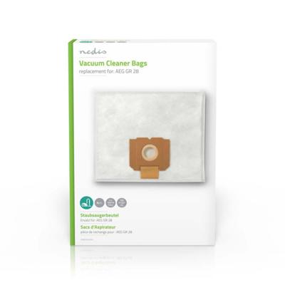 Nedis Stofzuigerzak | 4 Stuks | Synthetisch | voor AEG | Wit | 1 stuks - DUBG224AEG4 DUBG224AEG4