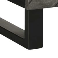 Dressoir 60x33x75 cm massief mangohout zwart - thumbnail